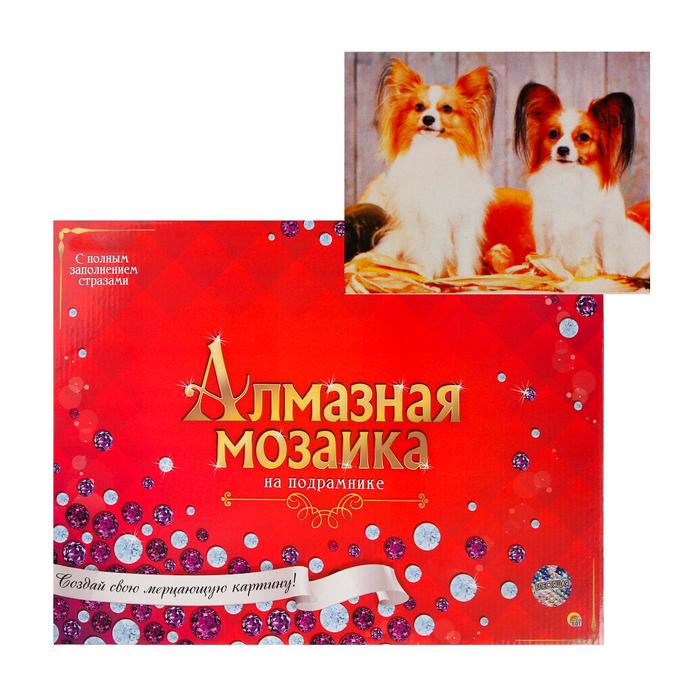 Алмазная мозаика 30х40 см, с подрамником, с полным заполнением «Два забавных щенка и тыквы
Алмазная мозаика 30х40 см, с подрамником, с полным заполнением «Два забавных щенка и тыквы