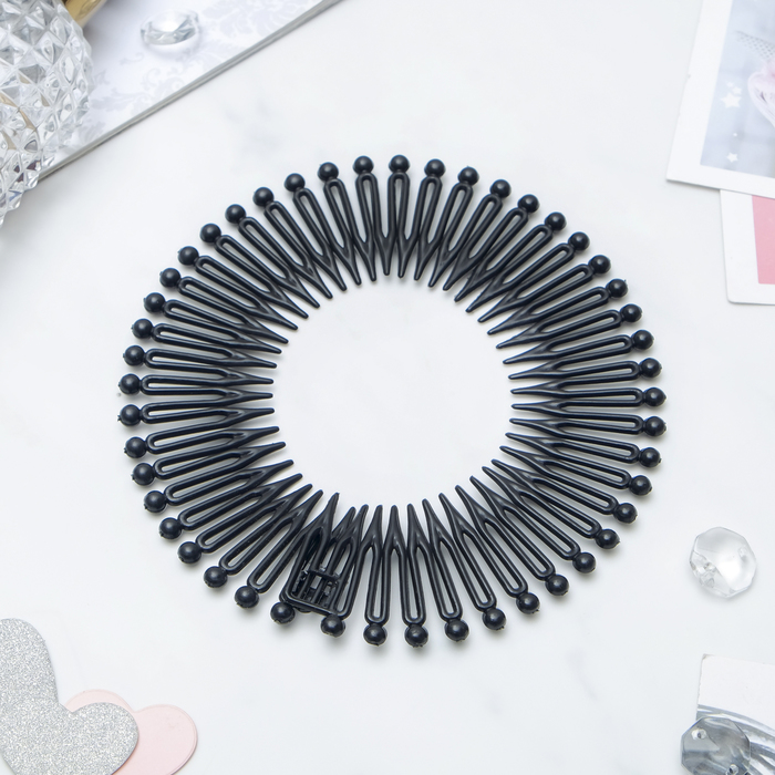 Гребень-ободок для волос "Классика" черный
Гребень-ободок для волос "Классика" черный