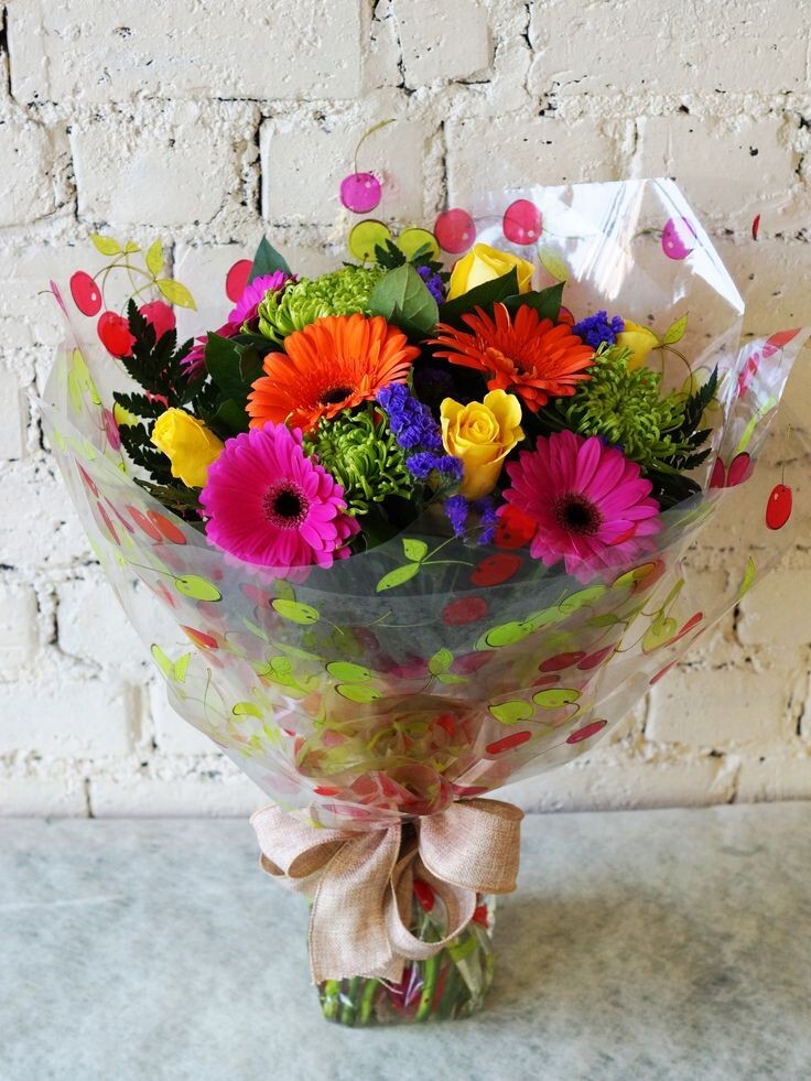 Букет цветов гербера роза хризантема 35 см x 45 см разноцветный, Очарование
Букет цветов гербера роза хризантема 35 см x 45 см разноцветный, Очарование