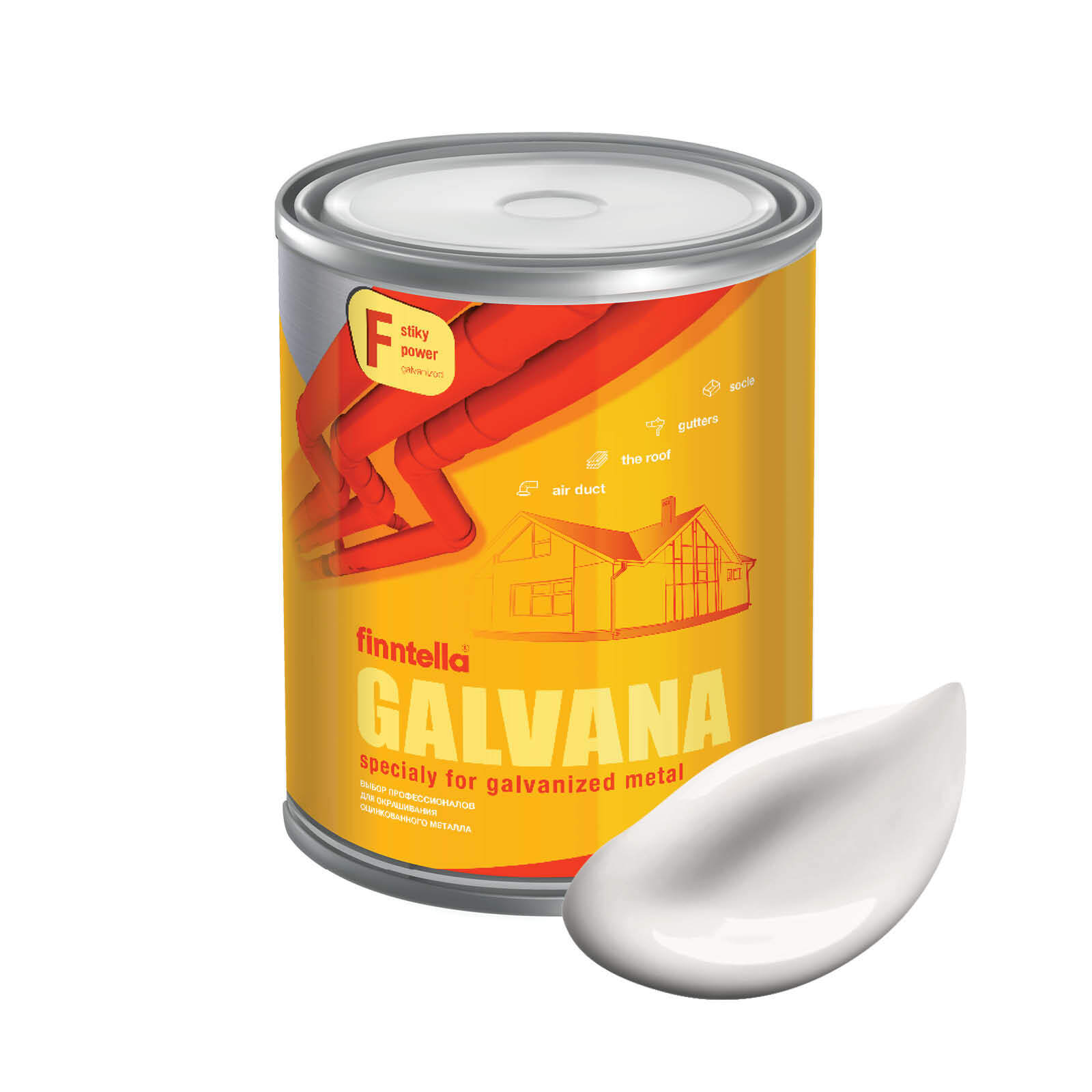 Краска GALVANA FINNTELLA Матовая, MAITO молочно-белый, 0,9л, GALVANA по оцинкованному металлу и бетону
Краска GALVANA FINNTELLA Матовая, MAITO молочно-белый, 0,9л, GALVANA по оцинкованному металлу и бетону