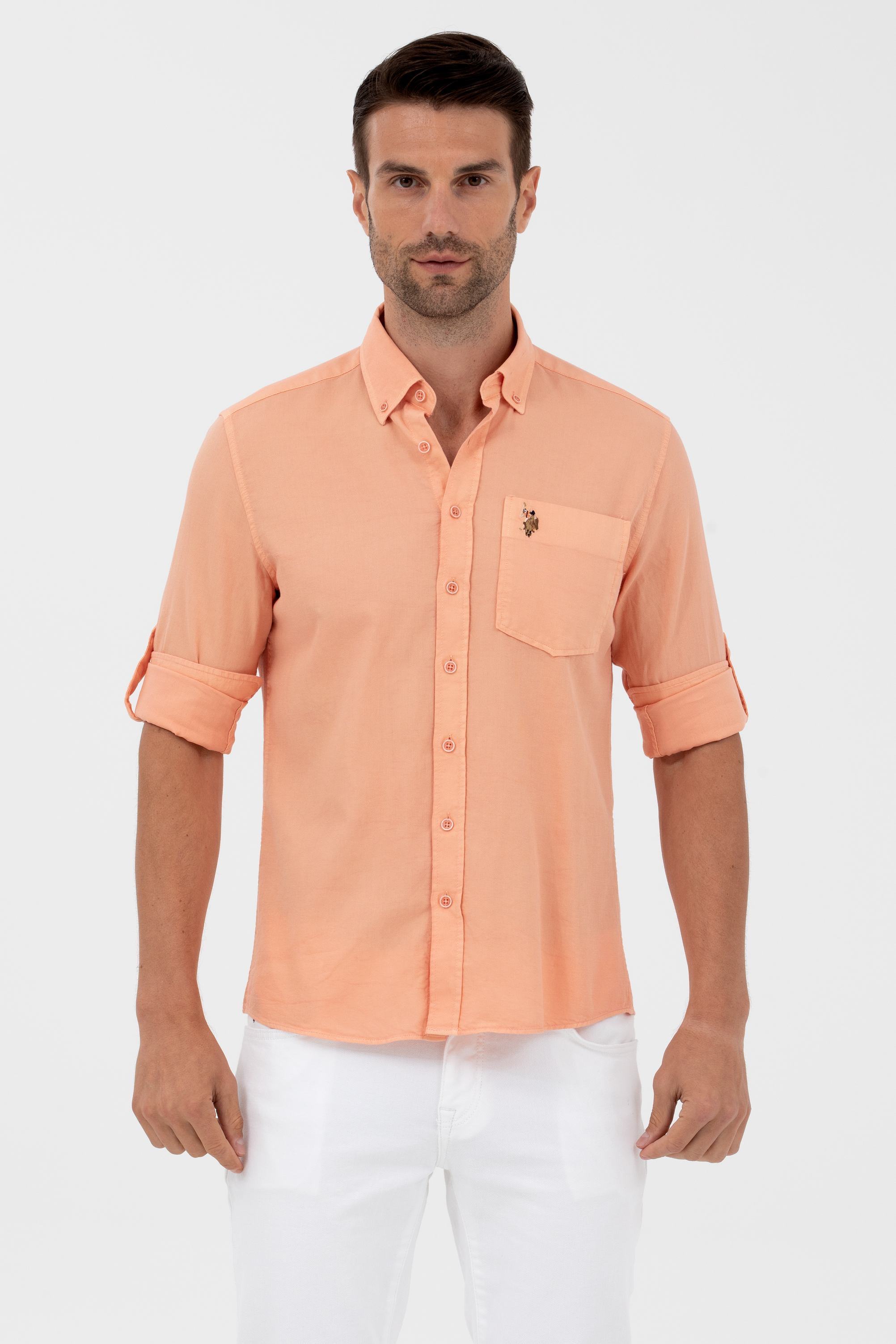 Рубашка мужская US Polo Assn G081SZ0040FERO оранжевая 2XL, Оранжевый, G081SZ0040FERO
Рубашка мужская US Polo Assn G081SZ0040FERO оранжевая 2XL, Оранжевый, G081SZ0040FERO