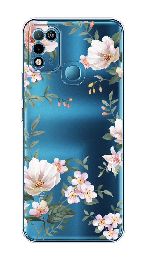 Чехол на Infinix HOT 10 Play/HOT 11 Play "Beautiful white flowers", Бежевый;зеленый, 3100650-1
Чехол на Infinix HOT 10 Play/HOT 11 Play "Beautiful white flowers", Бежевый;зеленый, 3100650-1