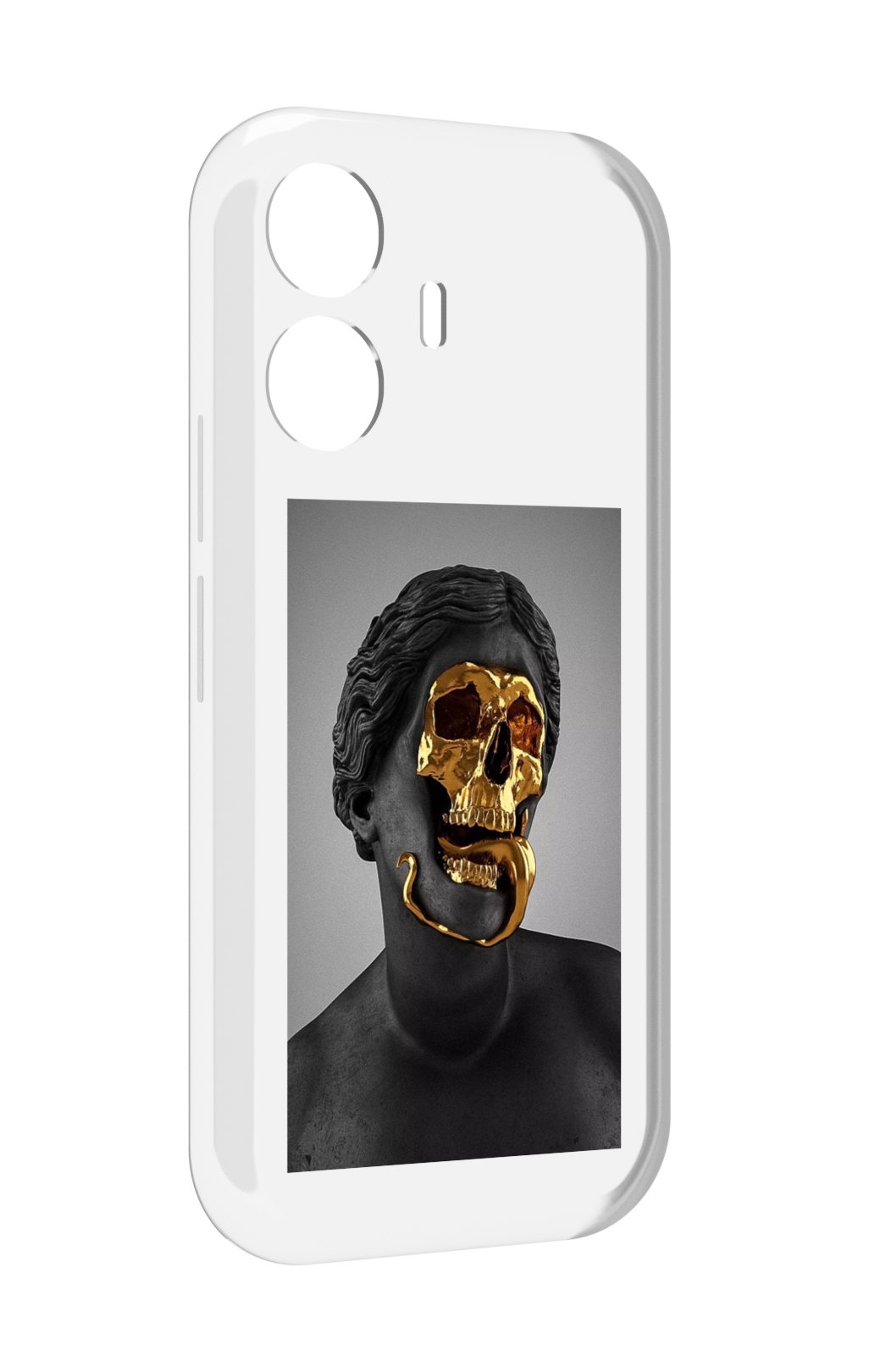 Чехол MyPads золотой череп в статуе для Vivo Y77E / Vivo iQOO Z6 Lite, Прозрачный, Tocco
Чехол MyPads золотой череп в статуе для Vivo Y77E / Vivo iQOO Z6 Lite, Прозрачный, Tocco