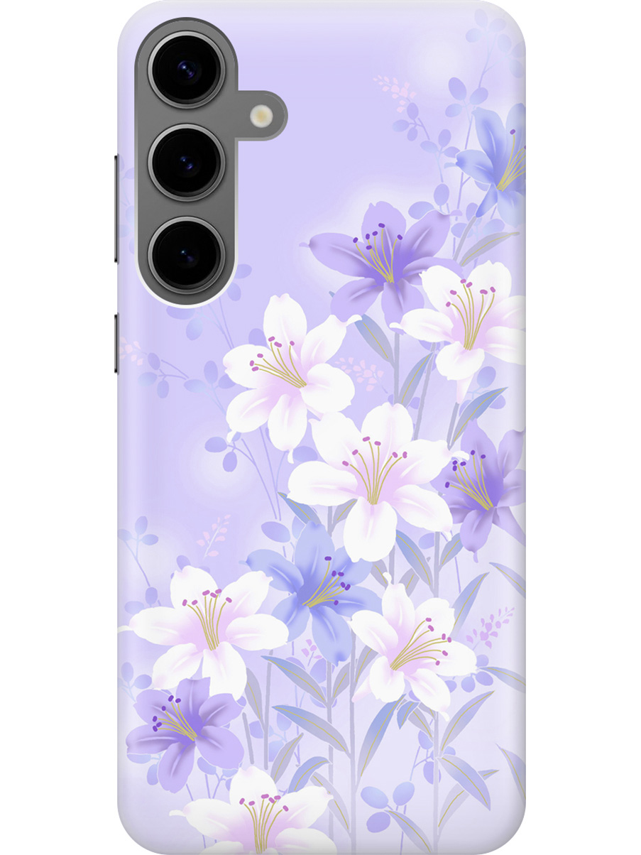 Силиконовый чехол на Samsung Galaxy S24+ с рисунком "Лилии на фиолетовом", Белый;фиолетовый, 20011905
Силиконовый чехол на Samsung Galaxy S24+ с рисунком "Лилии на фиолетовом", Белый;фиолетовый, 20011905