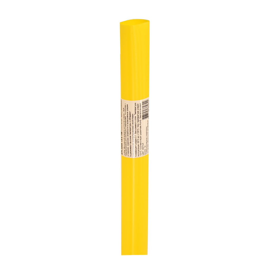 фото Трубка тонкостенная термоусаживаемая gti-3000, желтая, 18 мм/6 мм, gti-3000 18/6 yw 3m