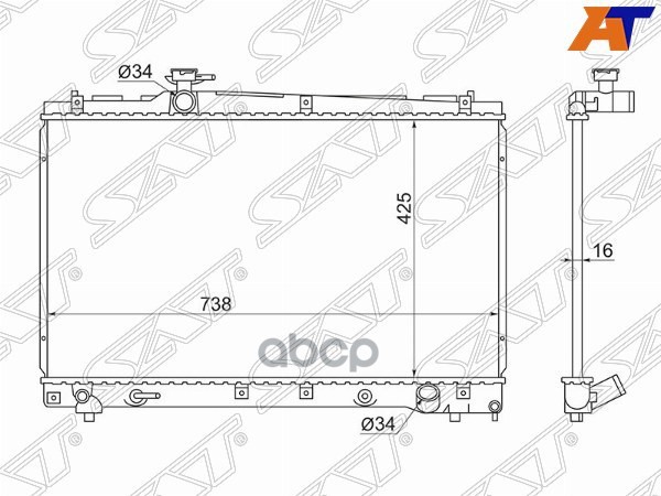 Радиатор Toyota Voxy/Noah/Ipsum/Avensis Verso 1az/2az/3zr 01-09 Sat арт. SG-TY0002-ACM20
Радиатор Toyota Voxy/Noah/Ipsum/Avensis Verso 1az/2az/3zr 01-09 Sat арт. SG-TY0002-ACM20