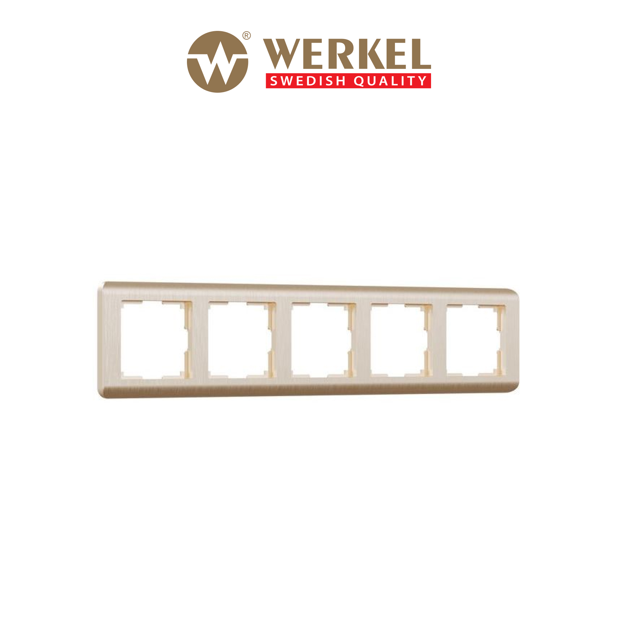 Рамка для розетки / выключателя на 5 постов Werkel W0052111 Stream шампань пластик, Бежевый, Stream
Рамка для розетки / выключателя на 5 постов Werkel W0052111 Stream шампань пластик, Бежевый, Stream