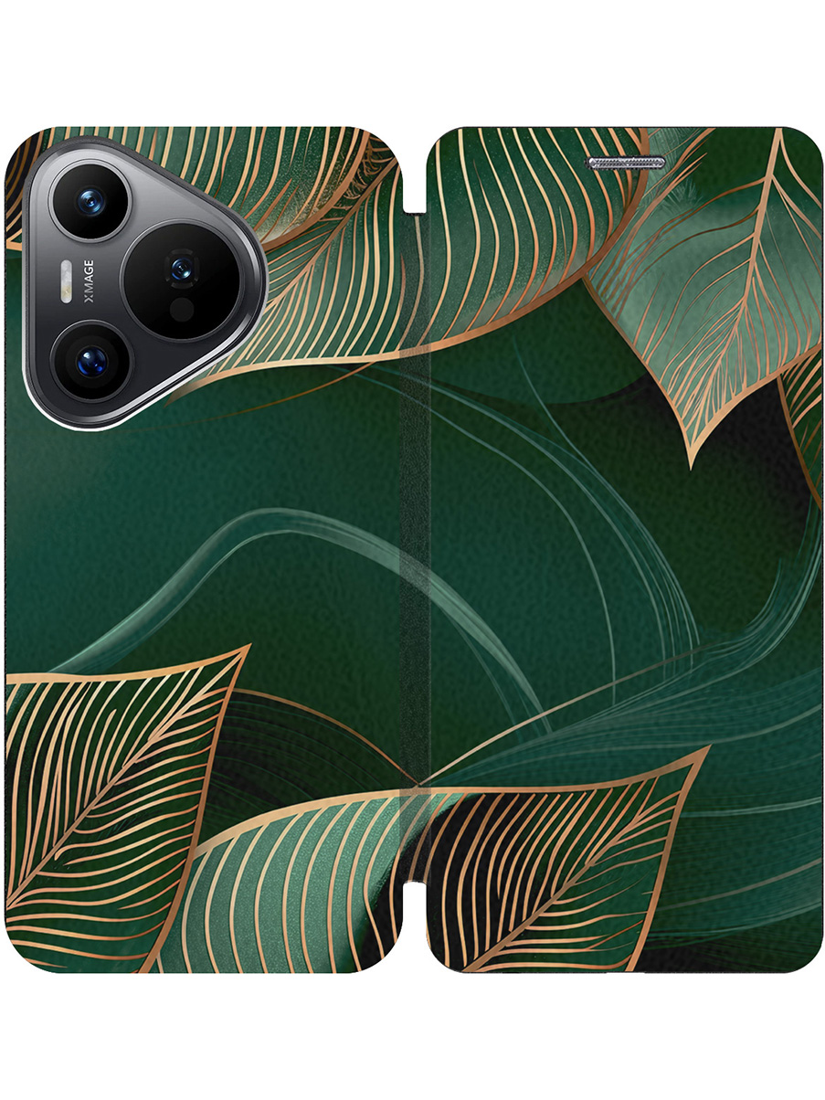 Чехол-книжка на Huawei Pura 70 с принтом "Малахитовые листья" черный, Черный;зеленый, 782624641
Чехол-книжка на Huawei Pura 70 с принтом "Малахитовые листья" черный, Черный;зеленый, 782624641