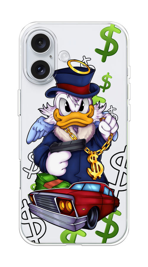 Чехол на Apple iPhone 16 Plus "Scrooge McDuck with a Gold Chain", Красный;синий;белый, 16150-1
Чехол на Apple iPhone 16 Plus "Scrooge McDuck with a Gold Chain", Красный;синий;белый, 16150-1