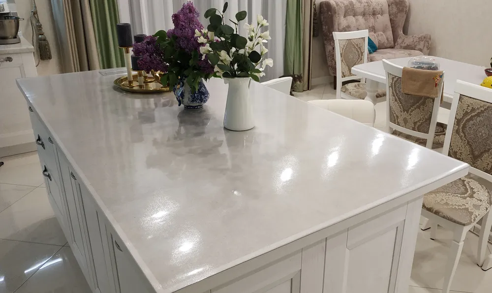 фото Силиконовая скатерть рифленая гибкое стекло 115x115см толщина 0,8мм квадрат plenkadecorsamara