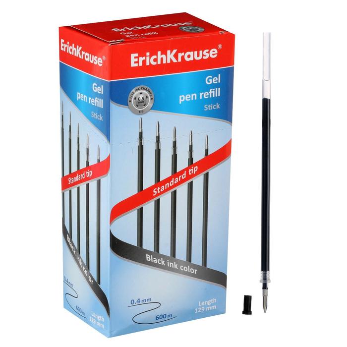 Стержень гелевый ErichKrause Standard, узел 0.5 мм, длина 129 мм, для ручек R-301 Gel Mati
Стержень гелевый ErichKrause Standard, узел 0.5 мм, длина 129 мм, для ручек R-301 Gel Mati