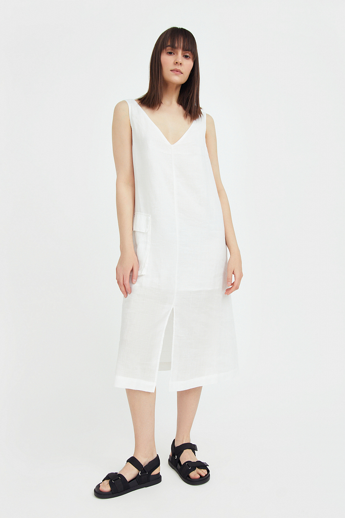 Платье-сарафан женское Finn Flare S21-110115 белое S, S21-110115
Платье-сарафан женское Finn Flare S21-110115 белое S, S21-110115