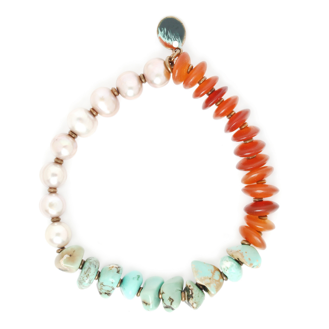 фото Браслет из бижутерного сплава с жемчугом р.18 nature bijoux nb20.2-13-33026