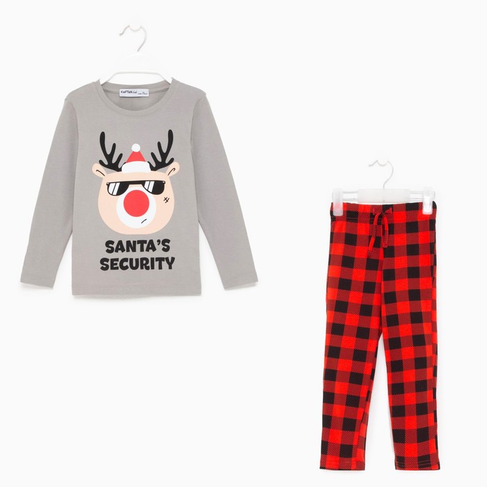 Пижама детская новогодняя KAFTAN Santa's security, размер 34 (122-128 см), Серый;красный, Santa's security
Пижама детская новогодняя KAFTAN Santa's security, размер 34 (122-128 см), Серый;красный, Santa's security