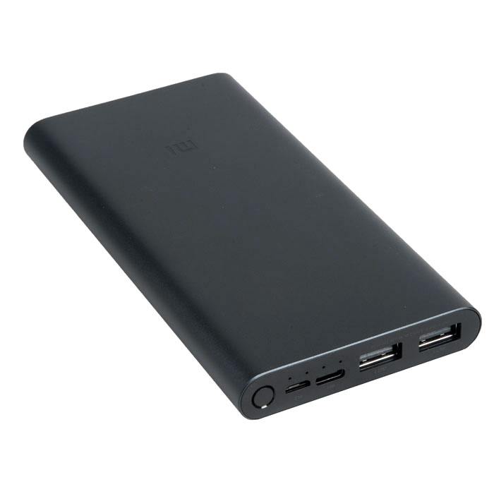 фото Внешний аккумулятор xiaomi mi power bank 3 (10000 mah), черный