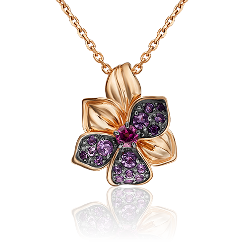 Кулон из красного золота с аметистом/гранатом PLATINA jewelry 03-3129-00-257-1110-57, 03-3129-00-257-1110-57
Кулон из красного золота с аметистом/гранатом PLATINA jewelry 03-3129-00-257-1110-57, 03-3129-00-257-1110-57
