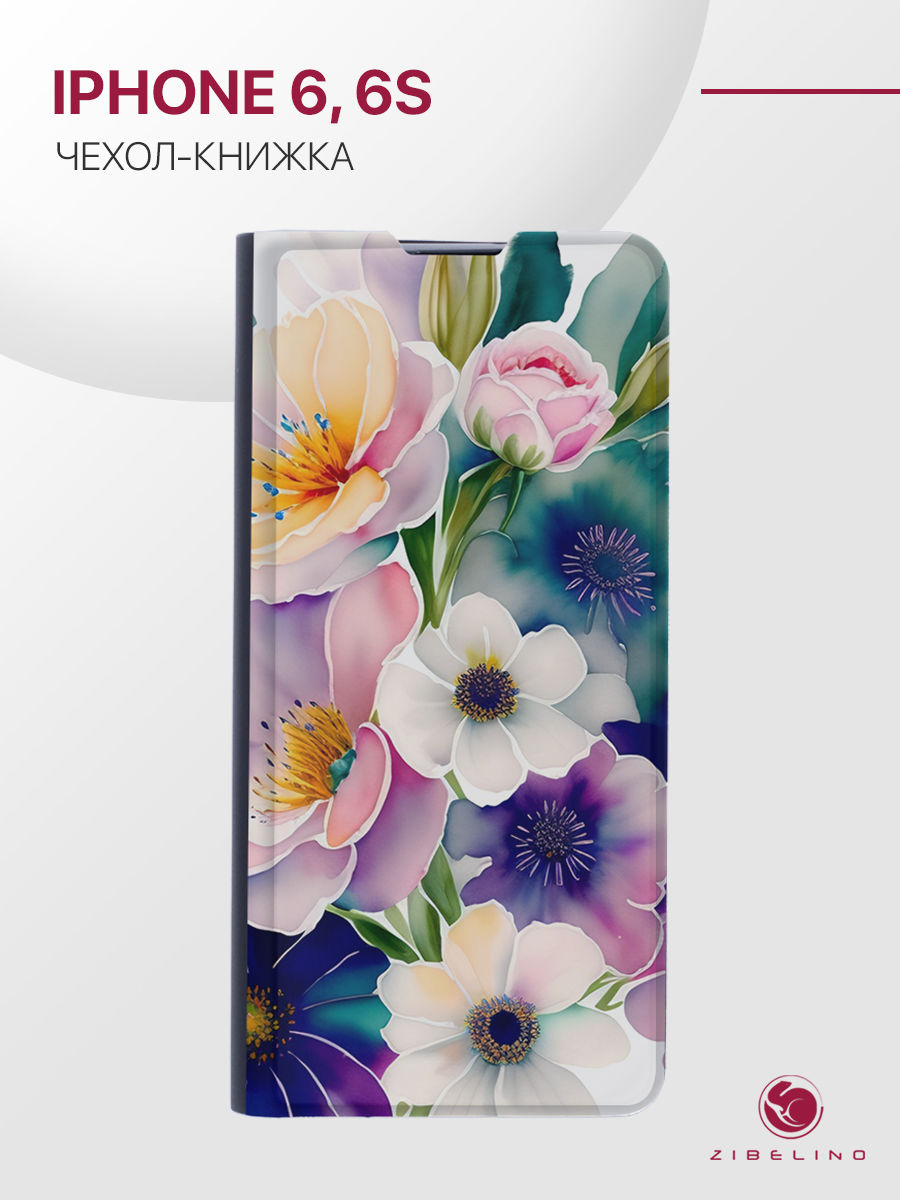 Чехол для Apple iPhone 6, iPhone 6s с рисунком, с магнитом, черный АКВАРЕЛЬНЫЕ ЦВЕТЫ, ZB-APL-6
Чехол для Apple iPhone 6, iPhone 6s с рисунком, с магнитом, черный АКВАРЕЛЬНЫЕ ЦВЕТЫ, ZB-APL-6