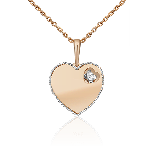 Кулон из белого золота/красного золота с фианитом PLATINA jewelry 03-3017-00-401-1111-48, 03-3017-00-401-1111-48
Кулон из белого золота/красного золота с фианитом PLATINA jewelry 03-3017-00-401-1111-48, 03-3017-00-401-1111-48