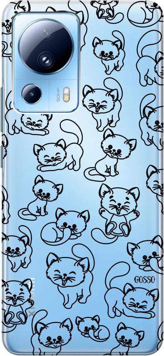 Силиконовый чехол на Xiaomi 13 Lite "Cute Kitties" прозрачный, Прозрачный;черный, 158513
Силиконовый чехол на Xiaomi 13 Lite "Cute Kitties" прозрачный, Прозрачный;черный, 158513