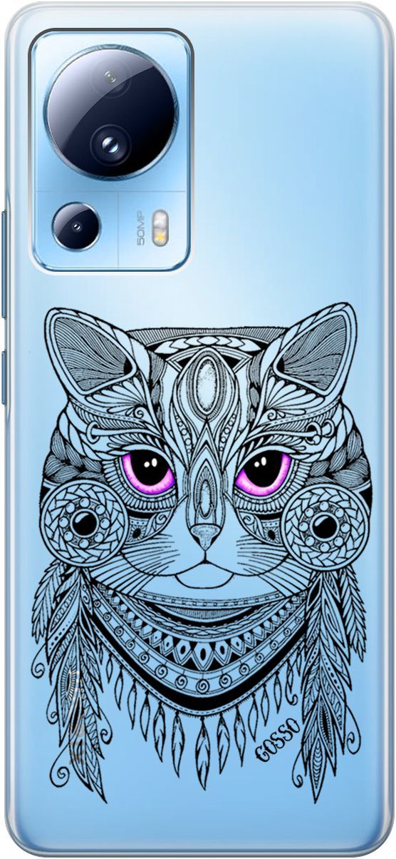 Силиконовый чехол на Xiaomi 13 Lite "Grand Cat" прозрачный, Прозрачный;фиолетовый, 158513
Силиконовый чехол на Xiaomi 13 Lite "Grand Cat" прозрачный, Прозрачный;фиолетовый, 158513
