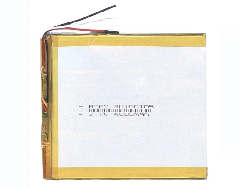 Аккумулятор Li-Pol (батарея) 3*100*105мм 3pin 3.7V/4000mAh, 3*100*105мм 3pin 3.7V/4000mAh
Аккумулятор Li-Pol (батарея) 3*100*105мм 3pin 3.7V/4000mAh, 3*100*105мм 3pin 3.7V/4000mAh
