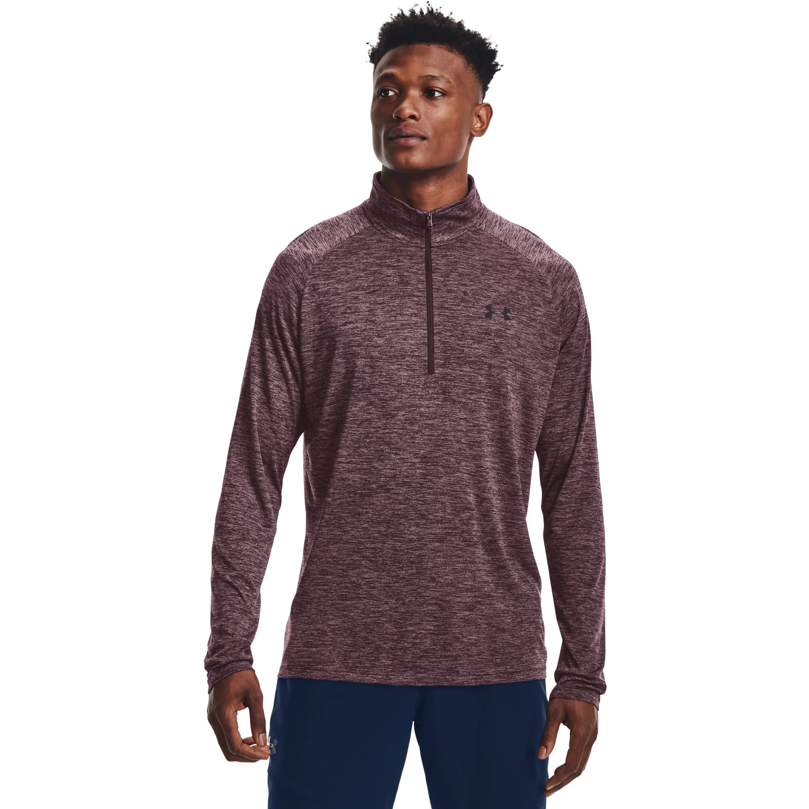 фото Лонгслив мужской under armour 1328495 фиолетовый xs