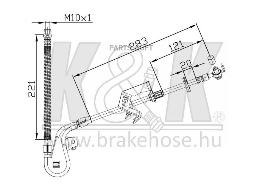 Шланг Тормозной Ft0927 Peugeot 407 04- , Citroen C6 05- , C5 08- Передн. Лев. K&K арт. FT0
Шланг Тормозной Ft0927 Peugeot 407 04- , Citroen C6 05- , C5 08- Передн. Лев. K&K арт. FT0