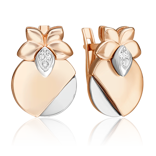 Серьги из белого золота/красного золота с бриллиантом PLATINA jewelry 02-5017-00-101-1111, 02-5017-00-101-1111
Серьги из белого золота/красного золота с бриллиантом PLATINA jewelry 02-5017-00-101-1111, 02-5017-00-101-1111