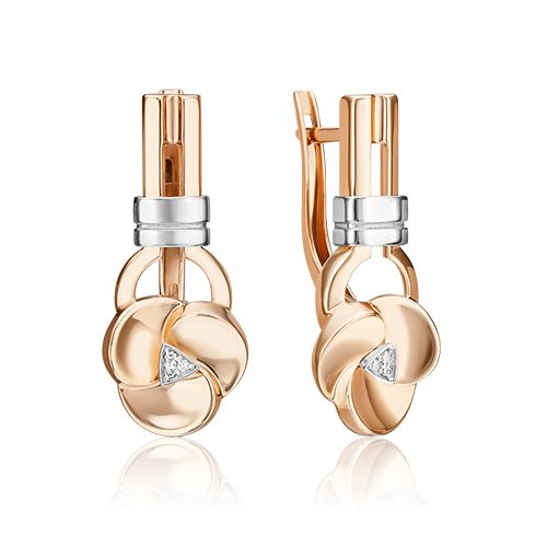 Серьги из белого золота/красного золота с бриллиантом PLATINA jewelry 02-5015-00-101-1111, 02-5015-00-101-1111
Серьги из белого золота/красного золота с бриллиантом PLATINA jewelry 02-5015-00-101-1111, 02-5015-00-101-1111