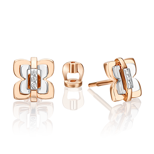 Серьги из белого золота/красного золота с бриллиантом PLATINA jewelry 02-5011-00-101-1111, 02-5011-00-101-1111
Серьги из белого золота/красного золота с бриллиантом PLATINA jewelry 02-5011-00-101-1111, 02-5011-00-101-1111