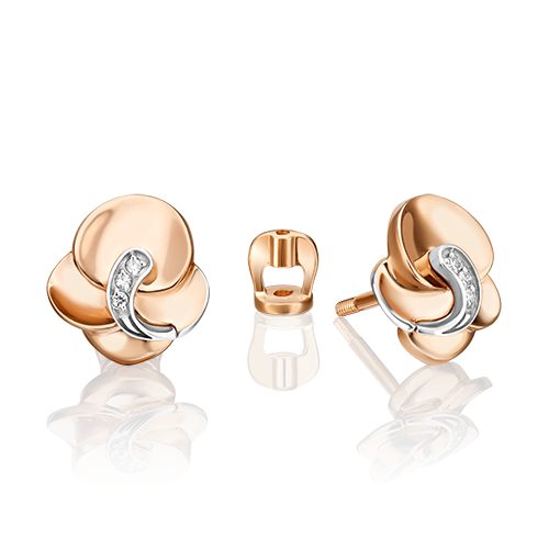 Серьги из белого золота/красного золота с бриллиантом PLATINA jewelry 02-5005-00-101-1111, 02-5005-00-101-1111
Серьги из белого золота/красного золота с бриллиантом PLATINA jewelry 02-5005-00-101-1111, 02-5005-00-101-1111