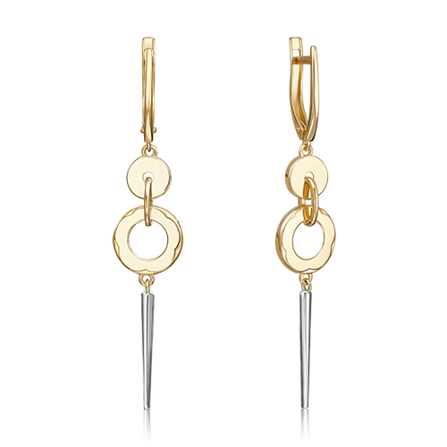 Серьги из белого золота/желтого золота PLATINA jewelry 02-5001-00-000-1121, 02-5001-00-000-1121
Серьги из белого золота/желтого золота PLATINA jewelry 02-5001-00-000-1121, 02-5001-00-000-1121