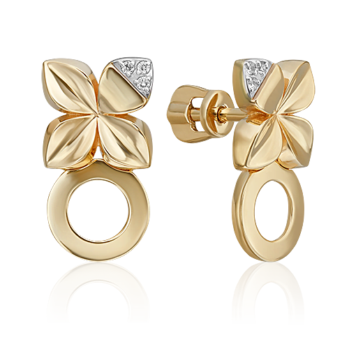 Серьги из белого золота/желтого золота с бриллиантом PLATINA jewelry 02-4984-00-101-1121, 02-4984-00-101-1121
Серьги из белого золота/желтого золота с бриллиантом PLATINA jewelry 02-4984-00-101-1121, 02-4984-00-101-1121