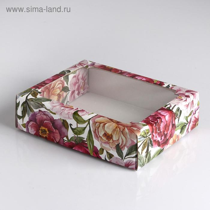 Коробка сборная крышка-дно с окном, "Акварельные цветы", 18 х 15 х 5 см(5 шт.), Разноцветный
Коробка сборная крышка-дно с окном, "Акварельные цветы", 18 х 15 х 5 см(5 шт.), Разноцветный