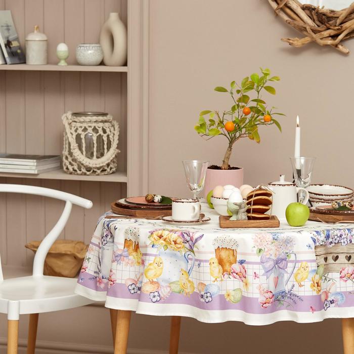 Скатерть Этель Spring easter d=149 см +/-3см, 100% хл, саржа 190 гр/м2, Розовый, Spring easter
Скатерть Этель Spring easter d=149 см +/-3см, 100% хл, саржа 190 гр/м2, Розовый, Spring easter