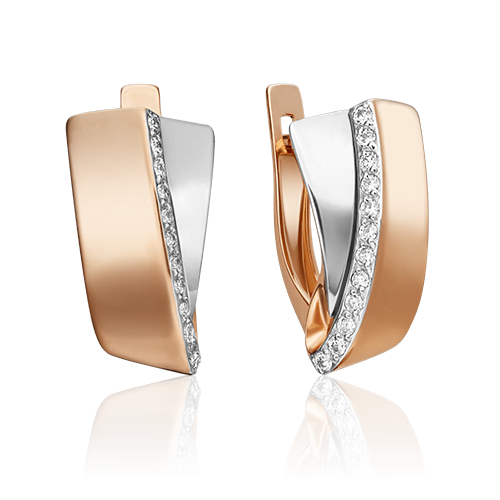 Серьги из белого золота/красного золота с фианитом PLATINA jewelry 02-4570-00-401-1111-23, 02-4570-00-401-1111-23
Серьги из белого золота/красного золота с фианитом PLATINA jewelry 02-4570-00-401-1111-23, 02-4570-00-401-1111-23