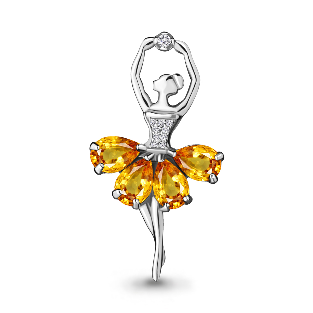Брошь из серебра с цитрином\фианитом Aquamarine Aquamarine 7263306А_925_р, 7263306А_925_р
Брошь из серебра с цитрином\фианитом Aquamarine Aquamarine 7263306А_925_р, 7263306А_925_р