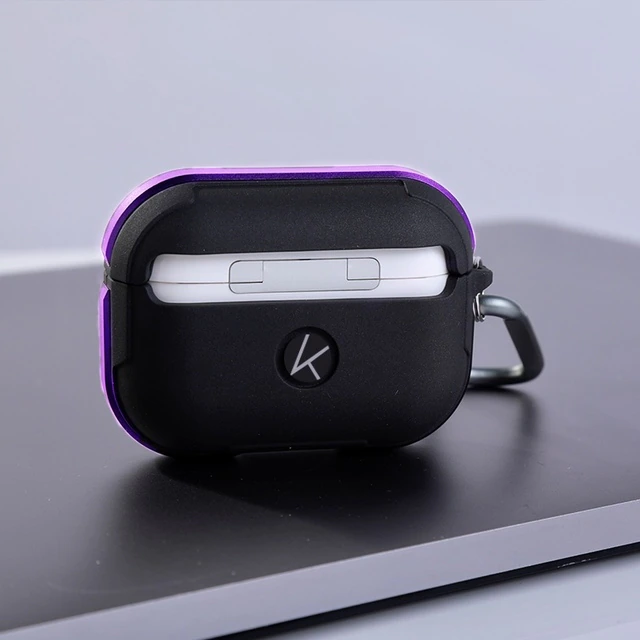 Чехол K-Doo Protective Case для AirPods Pro силиконовый с карабином (черный/фиолетовый бам, 144744
Чехол K-Doo Protective Case для AirPods Pro силиконовый с карабином (черный/фиолетовый бам, 144744