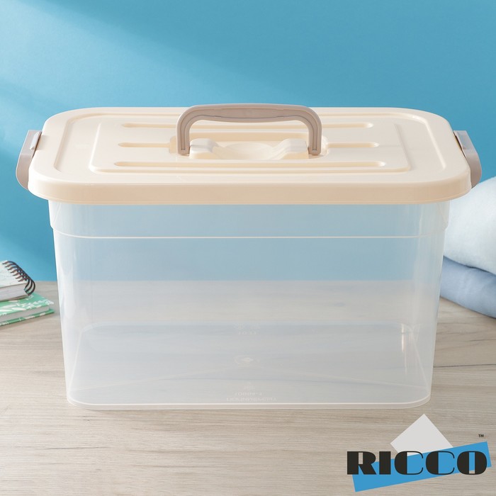 Контейнер для хранения с крышкой RICCO, 10 л, 35,5x23,5x19 см, цвет бежевый, Бежевый;прозрачный
Контейнер для хранения с крышкой RICCO, 10 л, 35,5x23,5x19 см, цвет бежевый, Бежевый;прозрачный