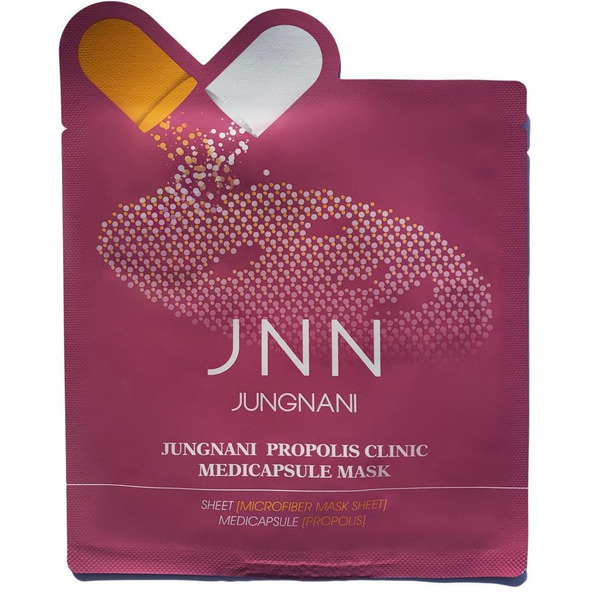 Маска JUNGNANI Propolis Clinic Medicapsule Mask тканевая, с прополисом, 23 мл