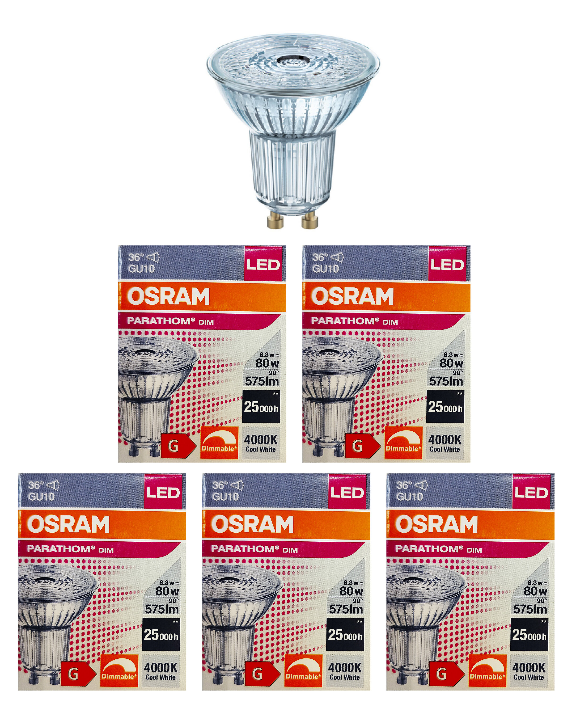 Лампочка светодиодная Osram Софит PAR16 GU10 8,3Вт 220В 575Лм 4000К Дневной белый 5шт, Софит PAR16 GU10 Диммируемая 8,3Вт 220В 575Лм 4000К
Лампочка светодиодная Osram Софит PAR16 GU10 8,3Вт 220В 575Лм 4000К Дневной белый 5шт, Софит PAR16 GU10 Диммируемая 8,3Вт 220В 575Лм 4000К