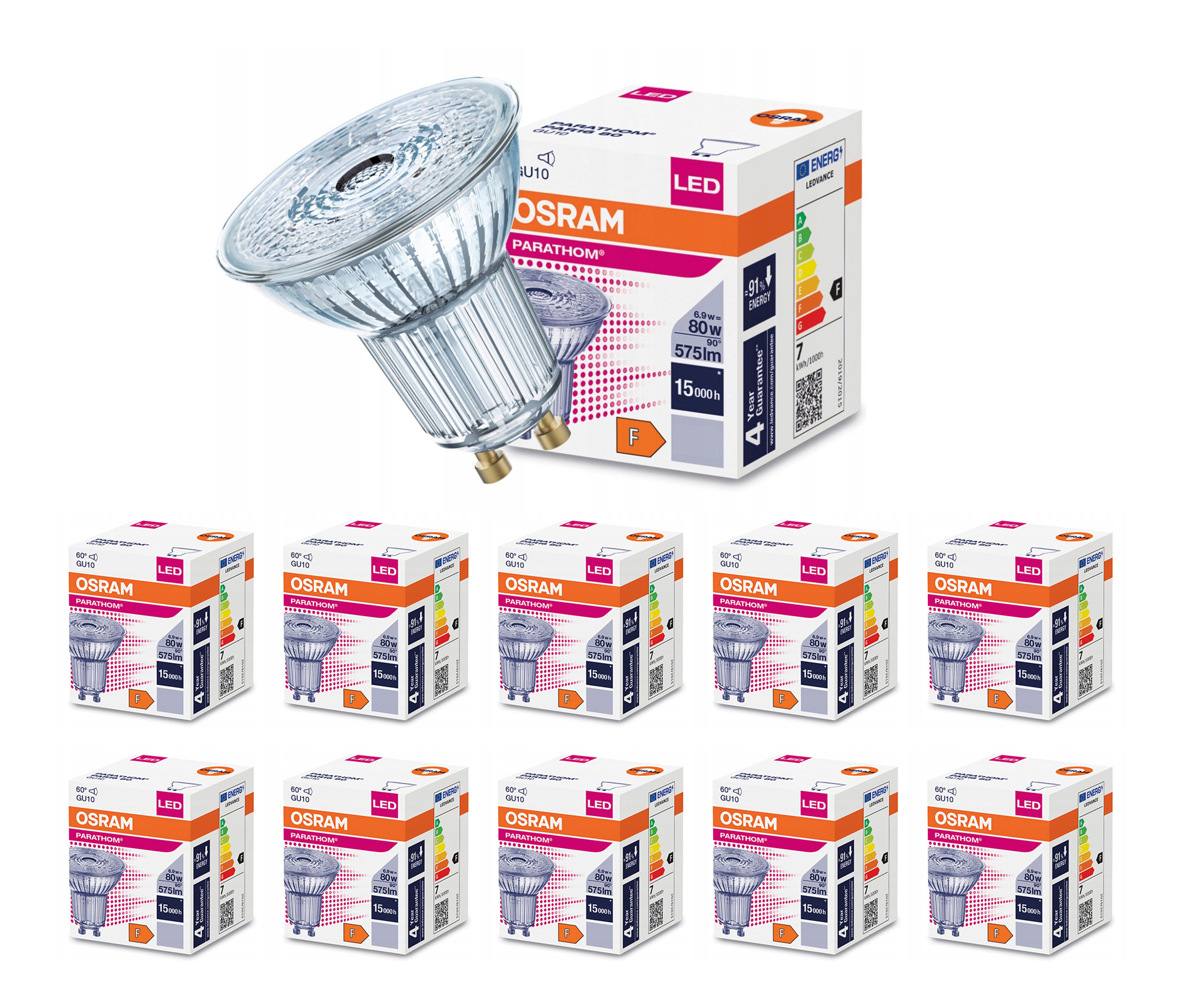 Лампочка светодиодная OSRAM Софит PAR16 GU10 6,9Вт 220В 575Лм 4000К Дневной белый 10шт, Софит PAR16 GU10 6,9Вт 220В 575Лм 4000К
Лампочка светодиодная OSRAM Софит PAR16 GU10 6,9Вт 220В 575Лм 4000К Дневной белый 10шт, Софит PAR16 GU10 6,9Вт 220В 575Лм 4000К
