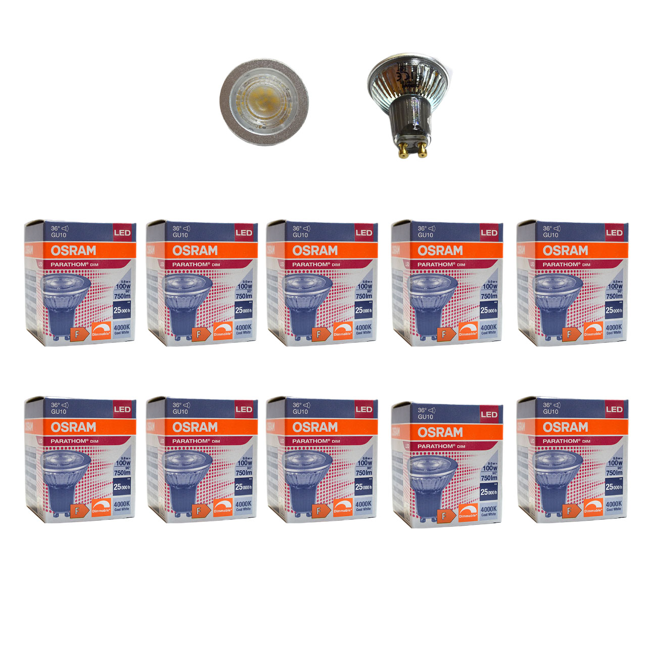 Лампочка светодиодная OSRAM Софит PAR16 GU10 9,6Вт 220В 750Лм 4000К Дневной белый 10шт, Софит PAR16 GU10 9,6Вт 220В 750Лм 4000К Диммируемая
Лампочка светодиодная OSRAM Софит PAR16 GU10 9,6Вт 220В 750Лм 4000К Дневной белый 10шт, Софит PAR16 GU10 9,6Вт 220В 750Лм 4000К Диммируемая