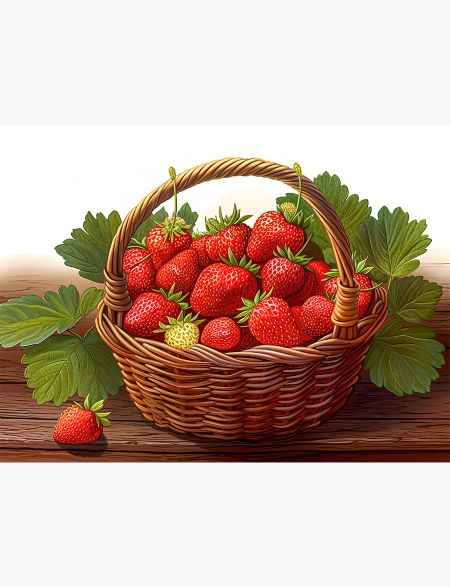 Алмазная мозаика без подрамника Корзина с клубникой, 40x30 см, 30 цветов, 63314, РА-294
Алмазная мозаика без подрамника Корзина с клубникой, 40x30 см, 30 цветов, 63314, РА-294