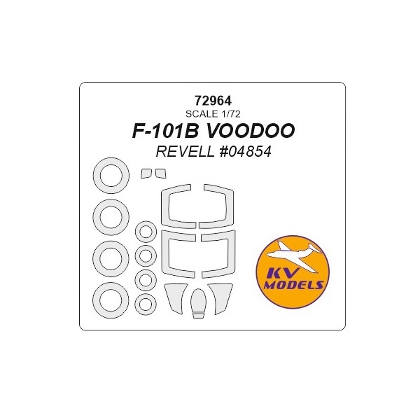 72964-1KV F-101B VOODOO REVELL 04854 - двусторонние маски маски на диски и колеса, Цветной
72964-1KV F-101B VOODOO REVELL 04854 - двусторонние маски маски на диски и колеса, Цветной