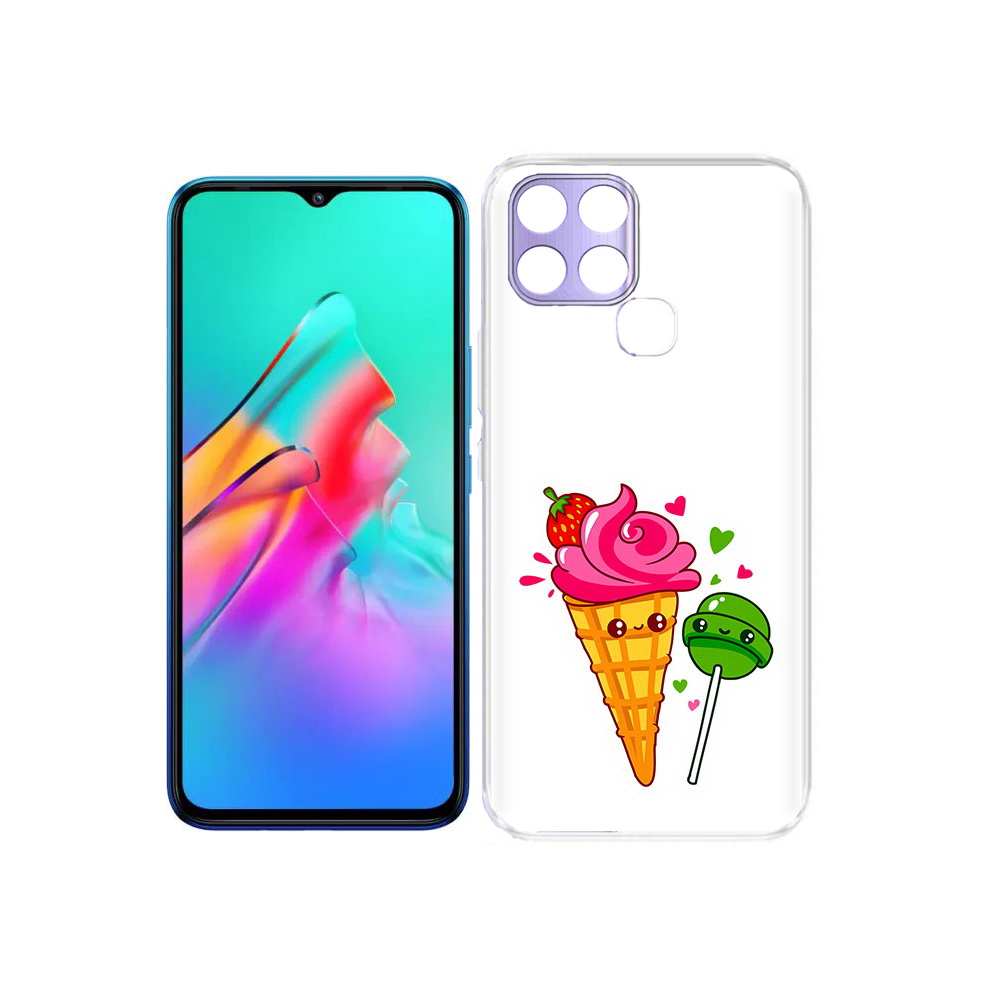фото Чехол задняя-панель-накладка-бампер mypads вкусняшки для infinix smart 6
