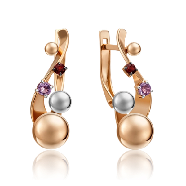 Серьги из золота с гранатом, аметистом PLATINA jewelry 02-4771-00-257-1111-75, 02-4771-00-257-1111-75
Серьги из золота с гранатом, аметистом PLATINA jewelry 02-4771-00-257-1111-75, 02-4771-00-257-1111-75