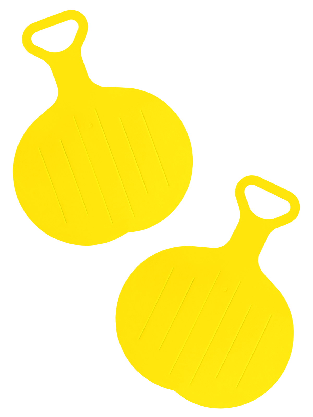 фото Игровой зимний набор винтер ледянка круглая желтая - 2 шт.