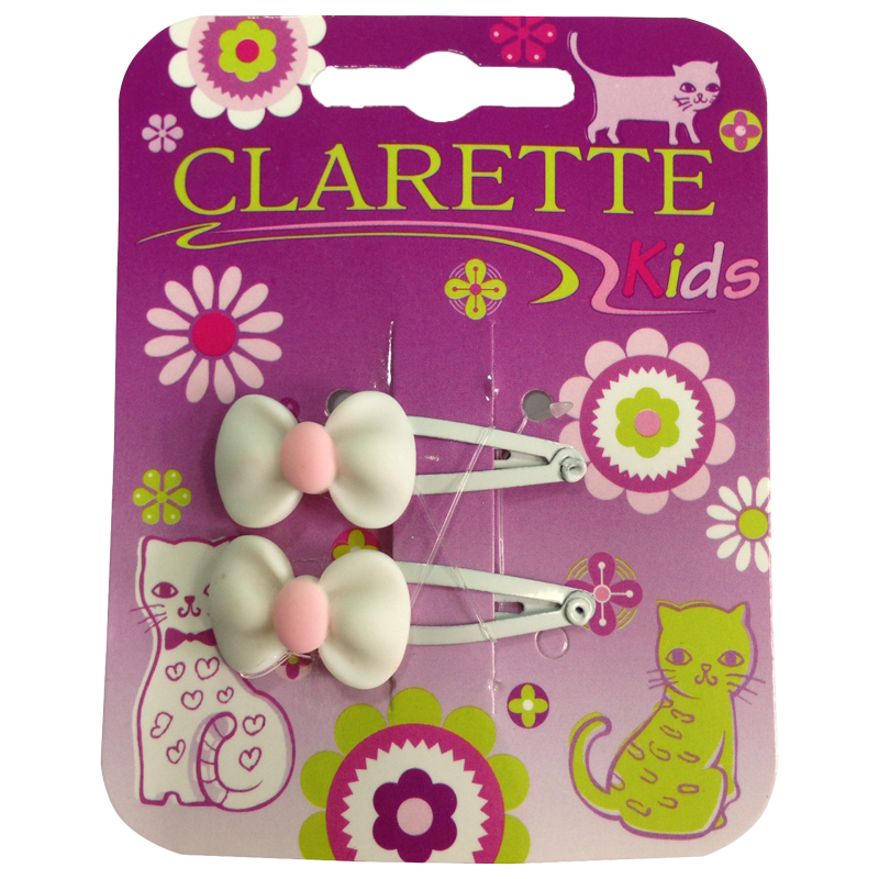 фото Заколка-зажим бантик №2 кларет сс443 цвета в ассортименте clarette