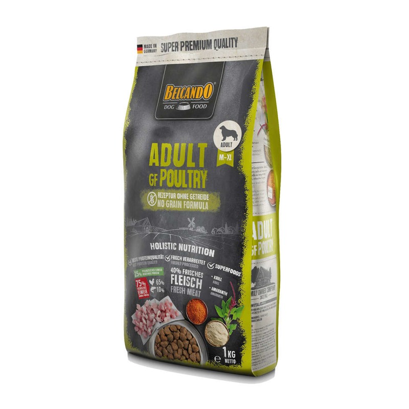 Belcando Adult Grain Free сухой корм для собак средних и крупных пород с птицей 1 кг, Grain free Holistic adult
Belcando Adult Grain Free сухой корм для собак средних и крупных пород с птицей 1 кг, Grain free Holistic adult